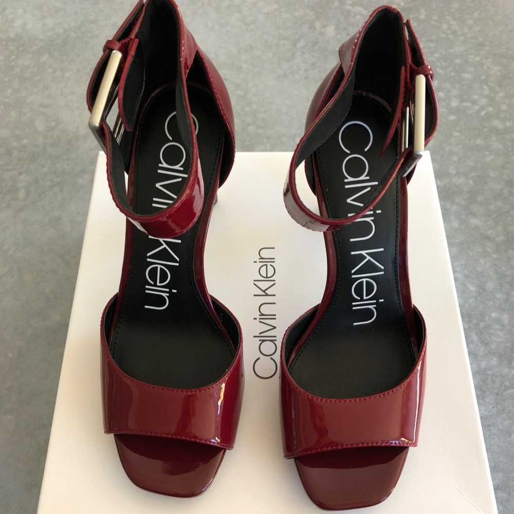 Calvin Klein Marinda Patent Leather Heels